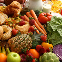 Energy Foods - Stock Photo Showing a Variety of Fruits and Vegetables